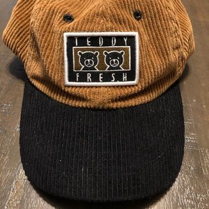 Teddy Fresh Corduroy Brown/Black Hat Adjustable